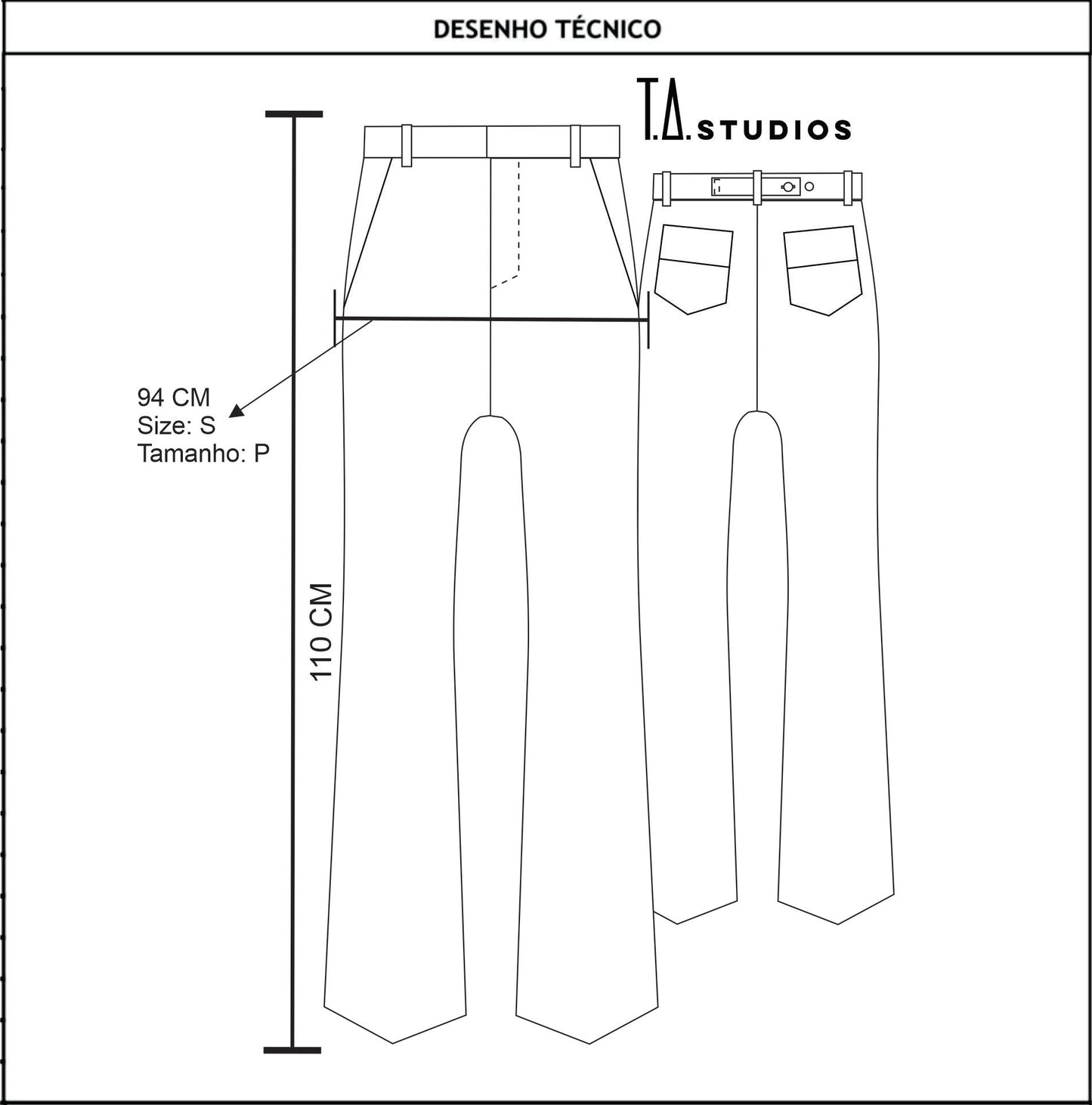 Calça Flare Beijinho Algodão Sustentável - TA Studios