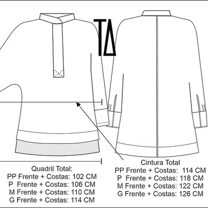 Camisa de Algodão com Manga Morcego: Liberdade e Estilo