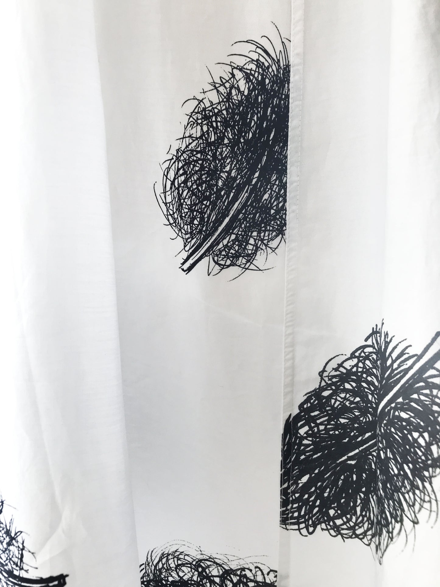 Vestido longo Algodão, estampa exclusiva Bird. TA Studios