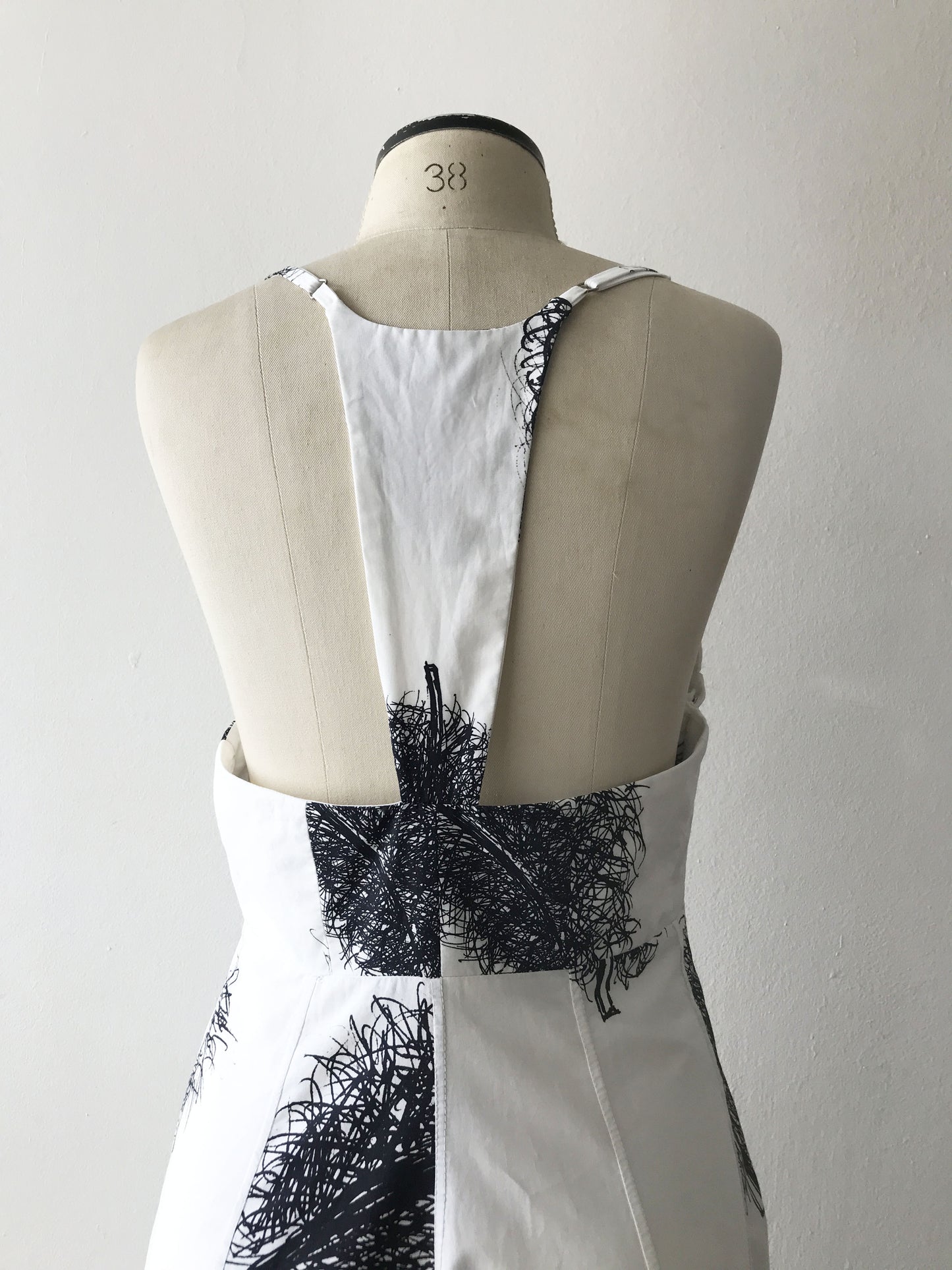 Vestido longo Algodão, estampa exclusiva Bird. TA Studios