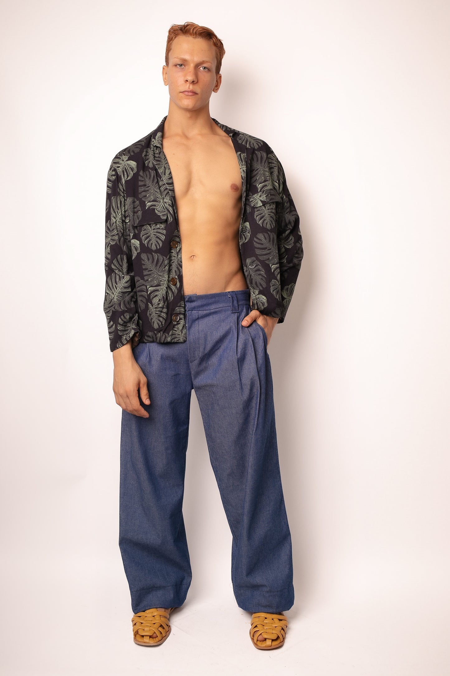 Calça Jeans Liocel Sustentável Pernas Retas Amplas - TA Studios