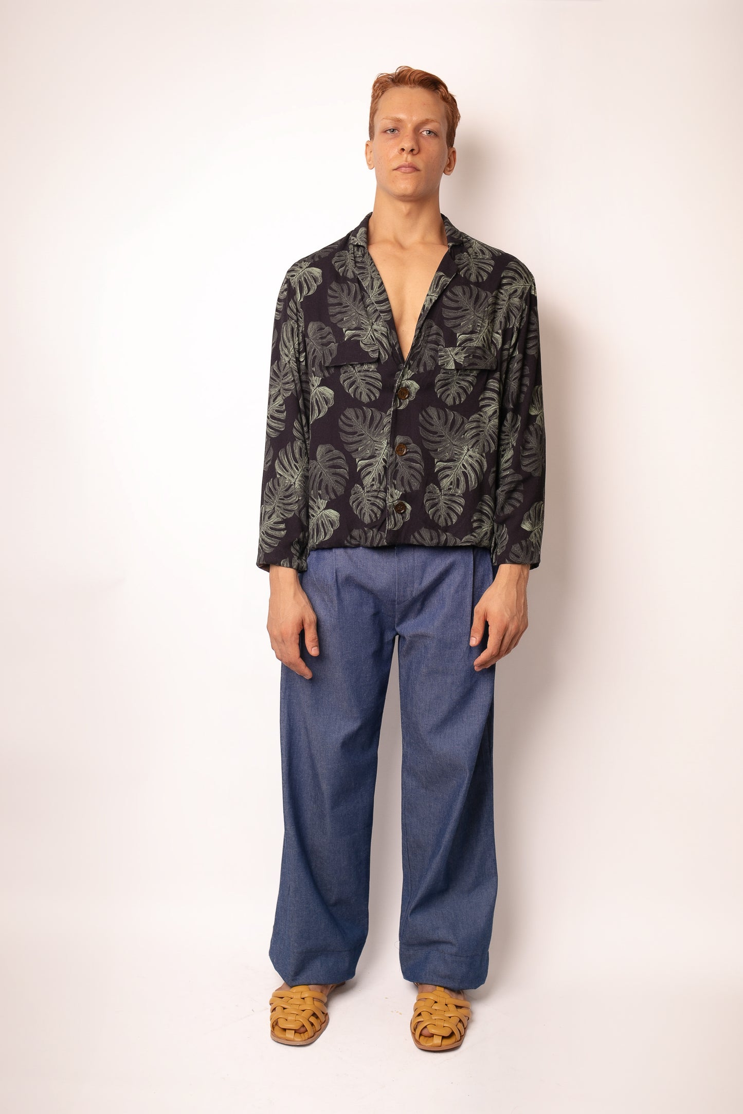 Calça Jeans Liocel Sustentável Pernas Retas Amplas - TA Studios