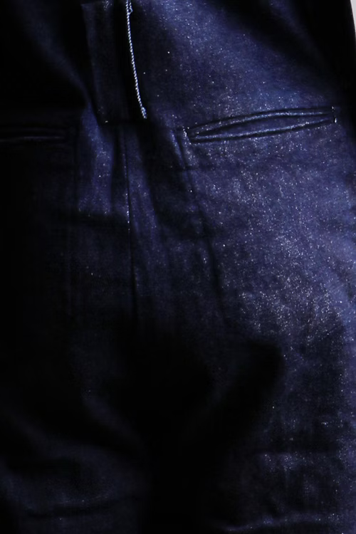 Macacão Jeans Índigo Unissex - Pernas Largas e Sem Manga. TA Studios