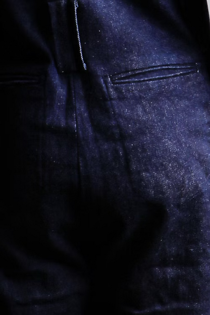 Macacão Jeans Índigo Unissex - Pernas Largas e Sem Manga. TA Studios