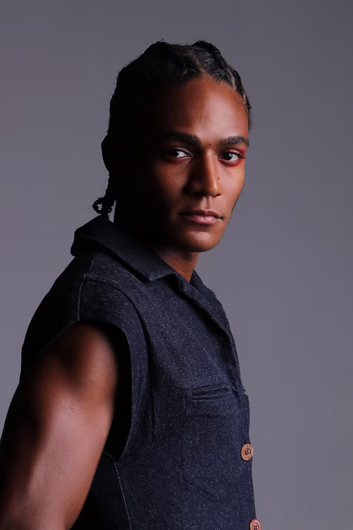 Macacão Jeans Índigo Unissex - Pernas Largas e Sem Manga. TA Studios