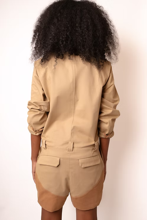 Macacão Blazer Algodão com 6 Bolsos - TA Studios