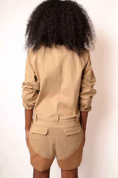 Macacão Blazer Algodão com 6 Bolsos - TA Studios