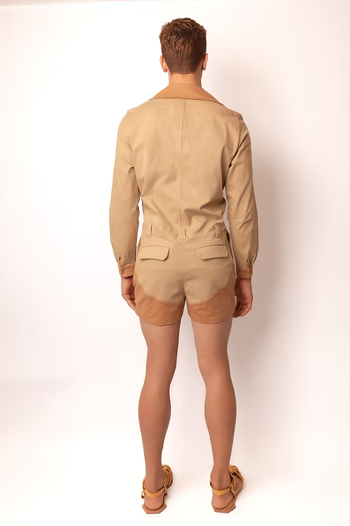 Macacão Blazer Algodão com 6 Bolsos - TA Studios