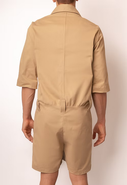 Macacão Short Algodão com 3 Bolsos - TA Studios