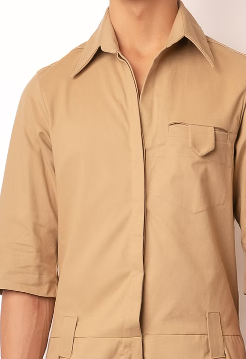 Macacão Short Algodão com 3 Bolsos - TA Studios