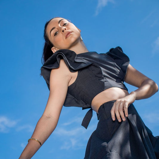 Top Babados Alfaiataria Algodão - TA Studios