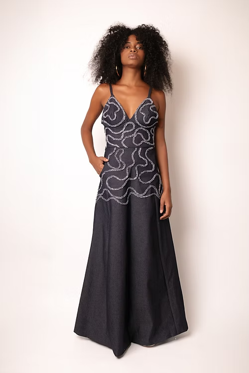 Vestido Longo  de Alças Algodão - TA Studios