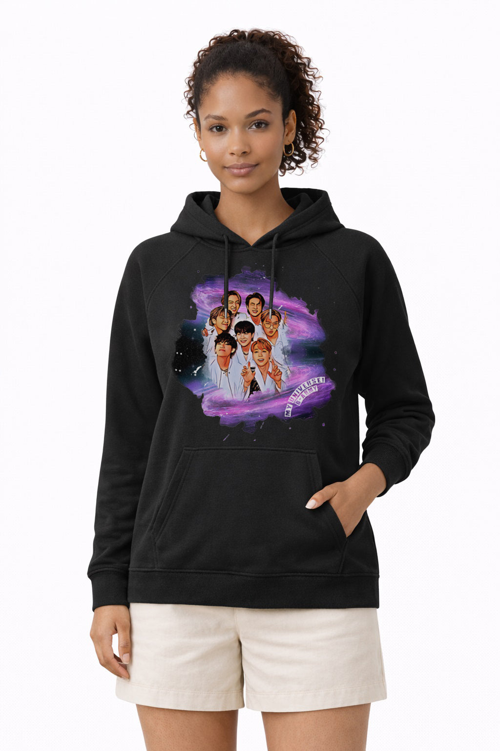 Moletom Preto OT7 - Edição Exclusiva BR com Capuz Army Power 2023